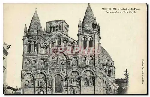 Ansichtskarte AK Angouleme Cathedrale St Pierre Partie superieure de la Facade