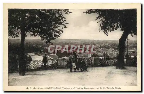 Cartes postales Angouleme et Port de L Houmeau vus de la Place du Palet