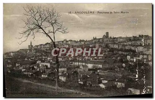 Cartes postales Angouleme Panorama de Saint Martin