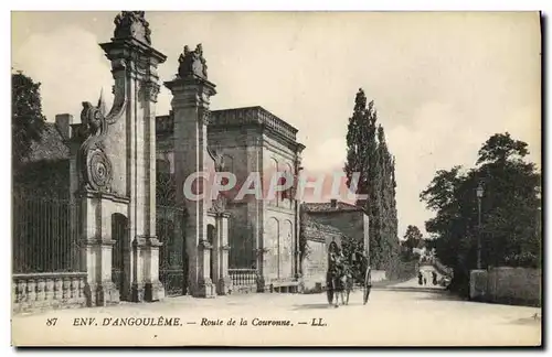 Ansichtskarte AK Environs d Angouleme Route de la Couronne