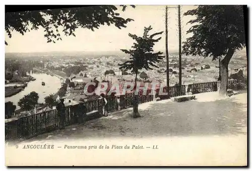 Cartes postales Angouleme Panorama pris de la Place du Palet