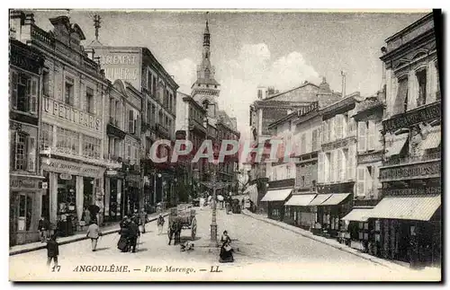Cartes postales Angouleme Place Marengo Au petit Paris Bonneterie