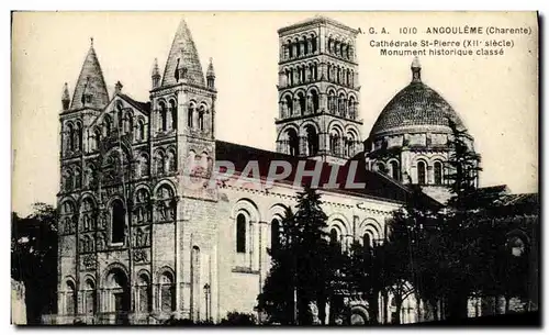 Ansichtskarte AK Angouleme Cathedrale St Pierre Monument Historique Classe