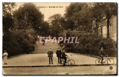 Ansichtskarte AK Cognac Entree du Parc Velo Cycle