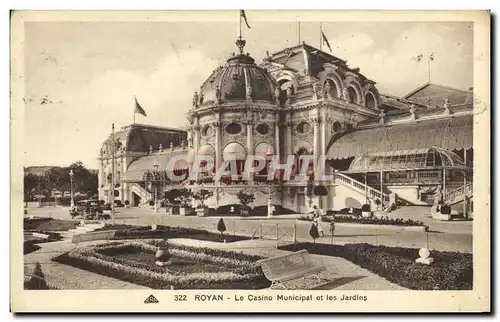 Cartes postales Royan Le Casino Municipal et les jardins