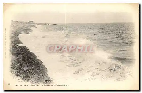 Ansichtskarte AK Environs de Royan Rochers de la Grande Cote