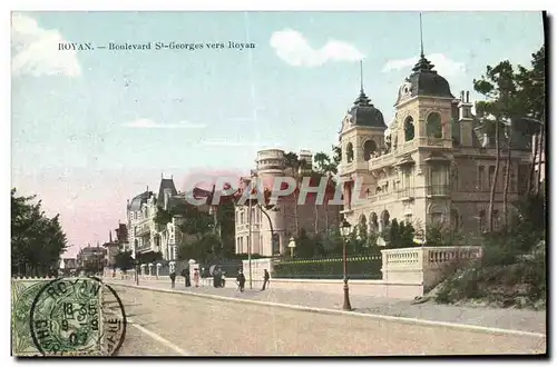 Cartes postales Royan Boulevard St Georges Vers Royan