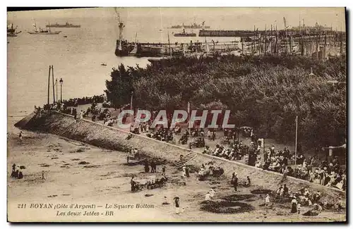 Cartes postales Royan Le Square Botton Les Deux Jetees