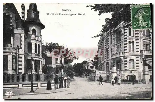 Cartes postales Royan Entree de l Oasis et grand Hotel