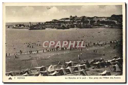 Ansichtskarte AK Royan La Conche et le Port Vue prsie de l Hotel des Autans