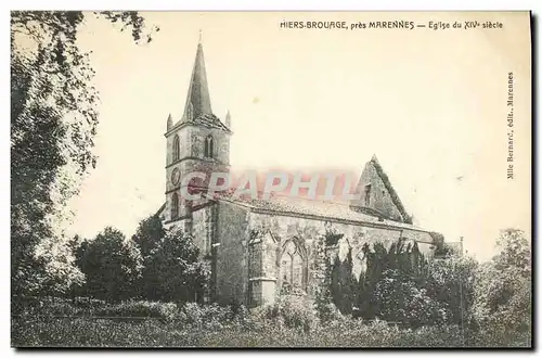 Ansichtskarte AK Hiers Brouage pres Marennes Eglise du XIV e siecle