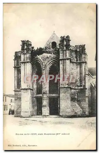 Ansichtskarte AK Eglise de St Just Pres Marennes XV e Siecle