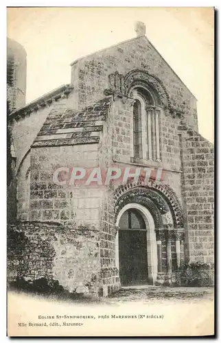 Ansichtskarte AK Eglise St Symphorien Pres Marennes