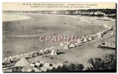 Cartes postales Royan La Grande Conche Vue Generale