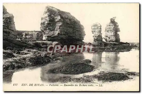 Cartes postales environs de Royan Vallieres Ensemble des Rochers isoles