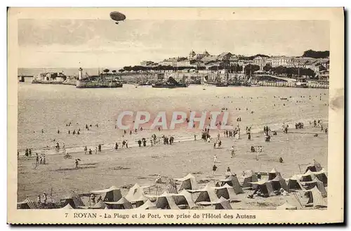 Ansichtskarte AK Royan La Plage et le Port Vue Prise de l hotel des Autans