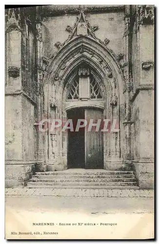 Cartes postales Marennes Eglise Du 11eme Portique