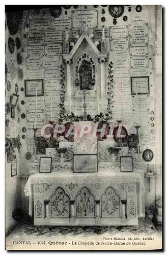 Cartes postales Cantal Quezac La Chapelle de Notre Dame de Quezac