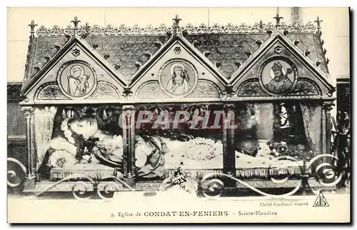 Ansichtskarte AK Condat En Feniers Eglise de Sainte Blandine