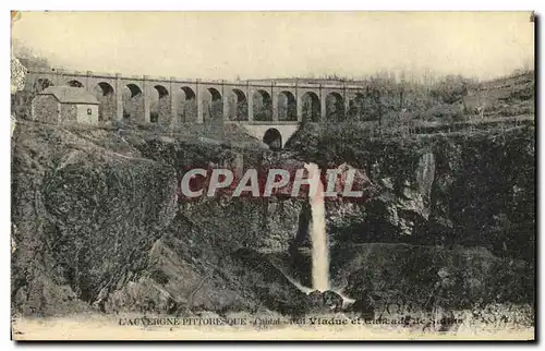 Ansichtskarte AK Viaduc et cascade de Salles