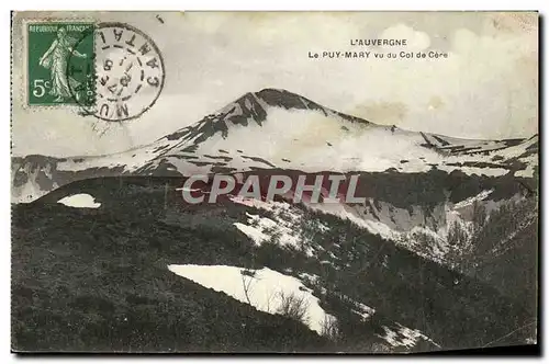 Cartes postales L Auvergne Le Puy Mary vu du Col de Cere