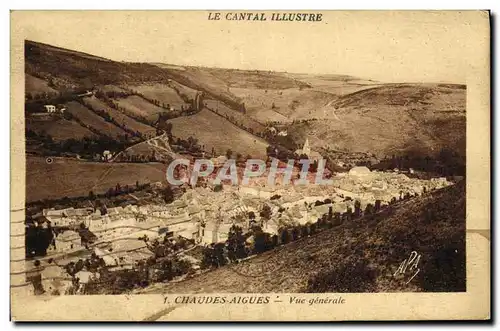 Cartes postales Chaudes Aigues Vue generale