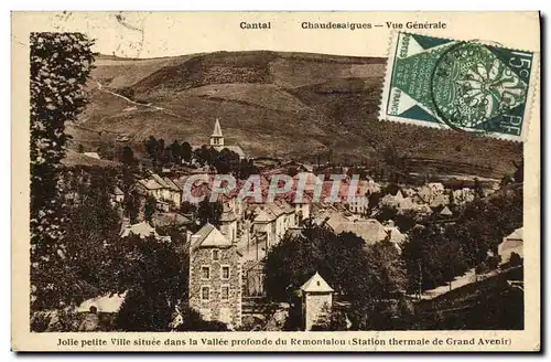 Ansichtskarte AK Cantal Chaudesaigues Vue Generale