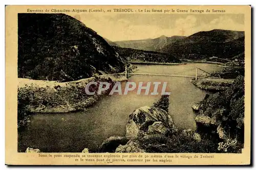 Ansichtskarte AK Environs de Chaudes Aigues au Treboul Le Lac forme par le Grand Barrage de Sarrans