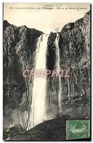 Cartes postales Cantal Cascade du Faillitou pres Thiezac