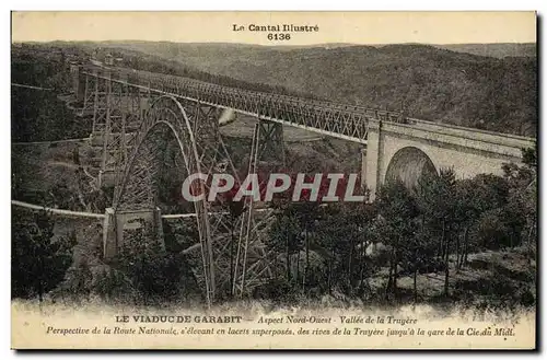 Cartes postales Viaduc du Garabit Asepet Nord Ouest Valle de la Truyere