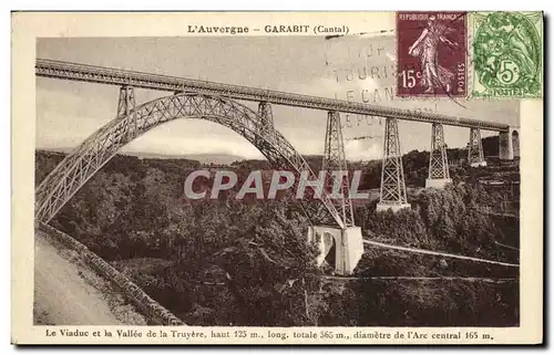 Ansichtskarte AK L Auvergne Garabit Viaduc et la vallee de la Truyere