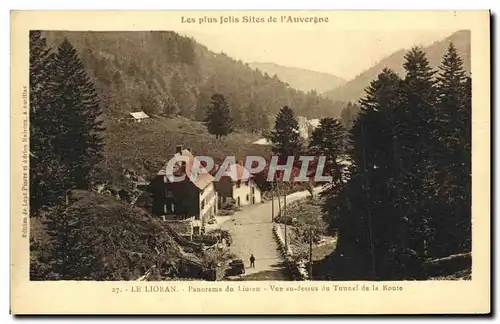 Ansichtskarte AK Le Lioran Panorama du Lioran Vue au dessus du Tunnel de la Route