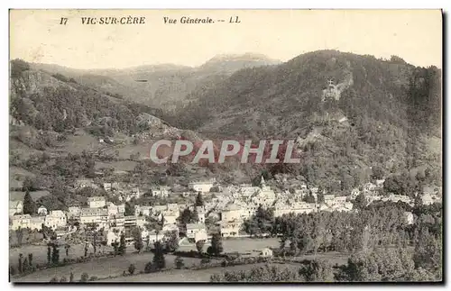 Cartes postales Vic Sur Cere Vue Generale