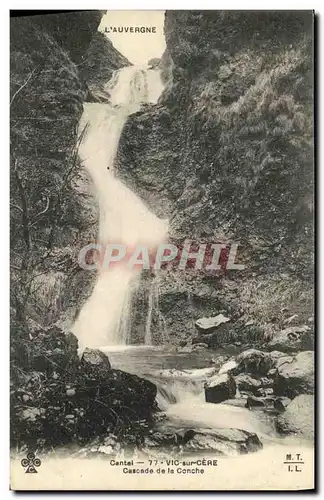 Cartes postales Cantal Vic sur Cere Cascade de la Conche