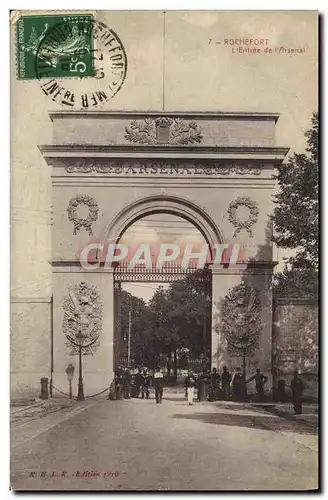 Cartes postales Rochefort L Entree de L Arsenal Militaria