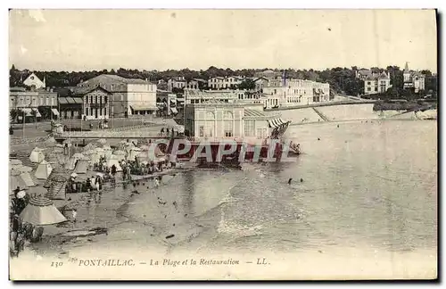 Cartes postales Pontaillac La Plage et la Restauration