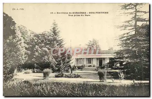 Cartes postales Environs de Surgeres Bois Fontaine Vue Prise du Parc