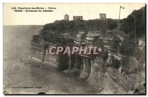 Cartes postales Meschers les Bains Falaises Videau Restaurant des fontaines