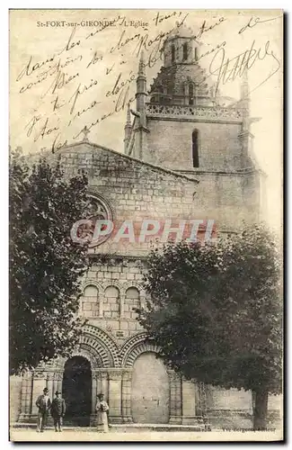 Cartes postales Saint Fort sur Gironde L eglise