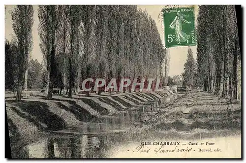 Cartes postales Gue Charraux Canal et Pont