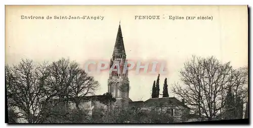 Cartes postales Environs de Saint Jean d Angely Fenioux Eglise