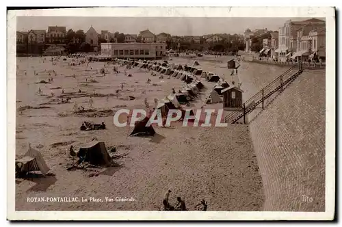 Ansichtskarte AK Royan Pontaillac La Plage Vue Generale