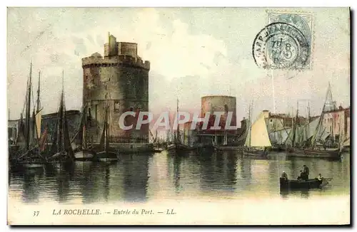 Cartes postales La Rochelle Entree du Port Bateaux