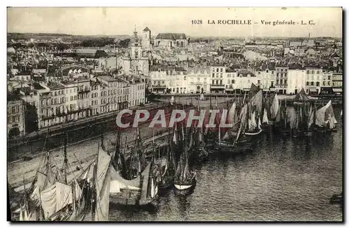 Cartes postales La Rochelle Vue Generale Bateaux