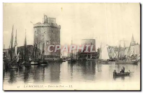 Cartes postales La Rochelle Entree du Port Bateaux