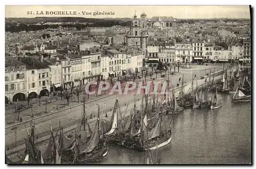 Ansichtskarte AK La Rochelle Vue Generale Bateaux