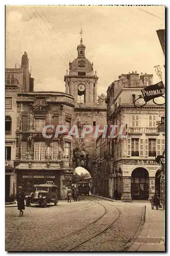 Cartes postales La Rochelle Rue de la Grosse Horloge Pharmacie Automobile