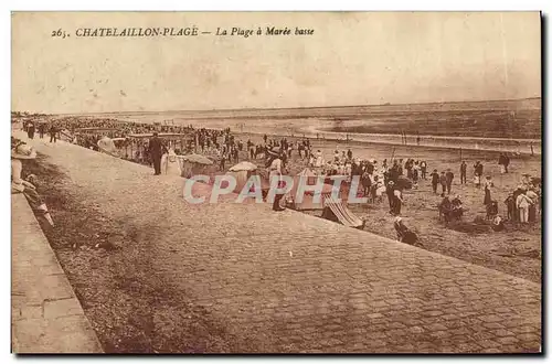 Cartes postales Chatelaillon Plage La Plage a Maree basse