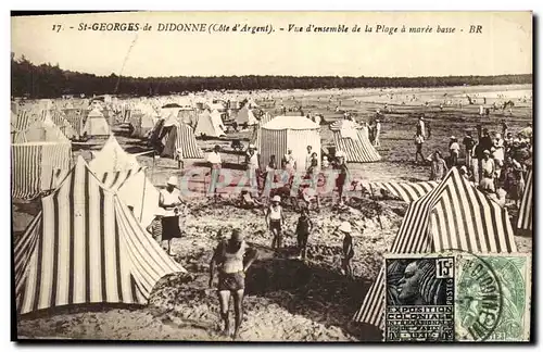 Ansichtskarte AK Charente Inferieure St Georges de Didonne Vue d ensemble de la plage a maree basser