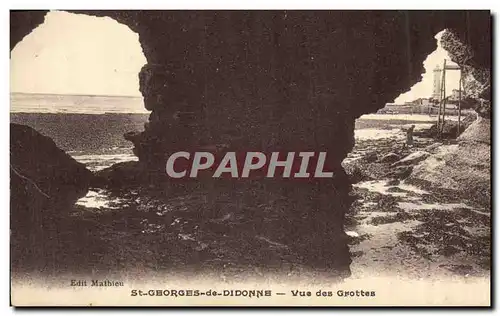 Ansichtskarte AK Charente Inferieure St Georges de Didonne Vue des Grottes